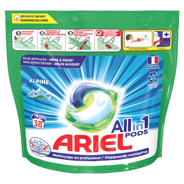 Ariel Wasmiddelcapsules T1 38 Stuks – Alpes