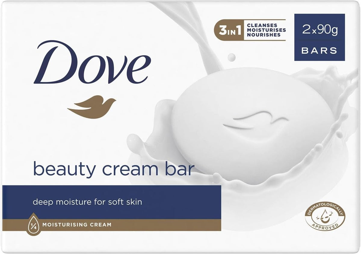 Dove Original Beauty Cream Bar 3-in-1 – 2 x 90g