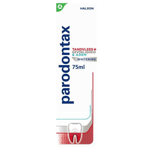 Parodontax Tandpasta 75 ml. Tandvlees+Gevoeligh.+Adem Whitening