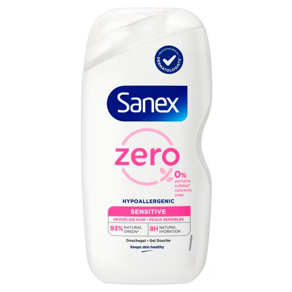 Sanex Douchegel 400 ml – Zero % Sensitive (Hypoallergeen)
