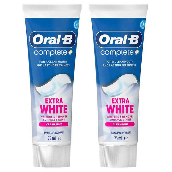 Oralb Dent Complete Witte Tandpasta 2x75ml