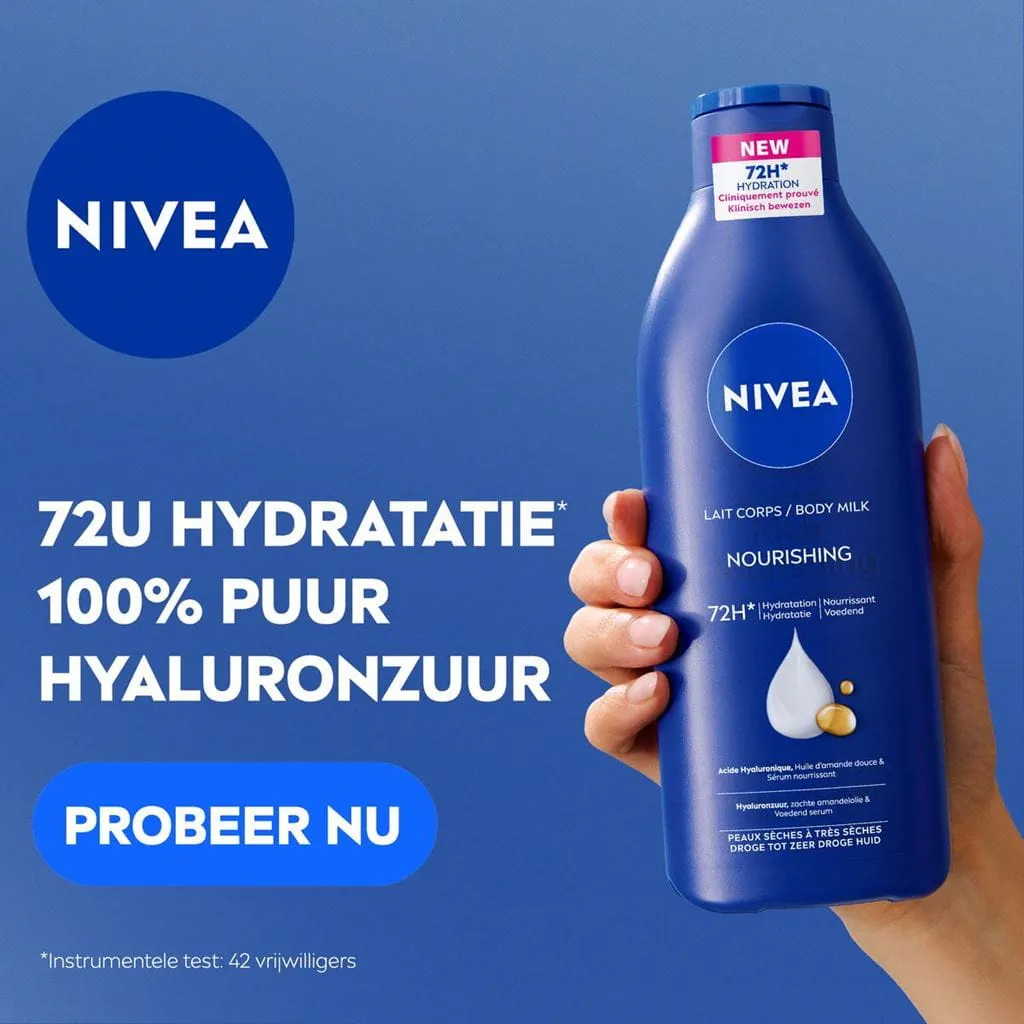 Nivea Bodymilk 400 ml.	Verzorgend (Droge Huid)