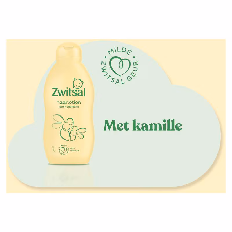 Zwitsal Haarlotion 200 ml.	met Kamille