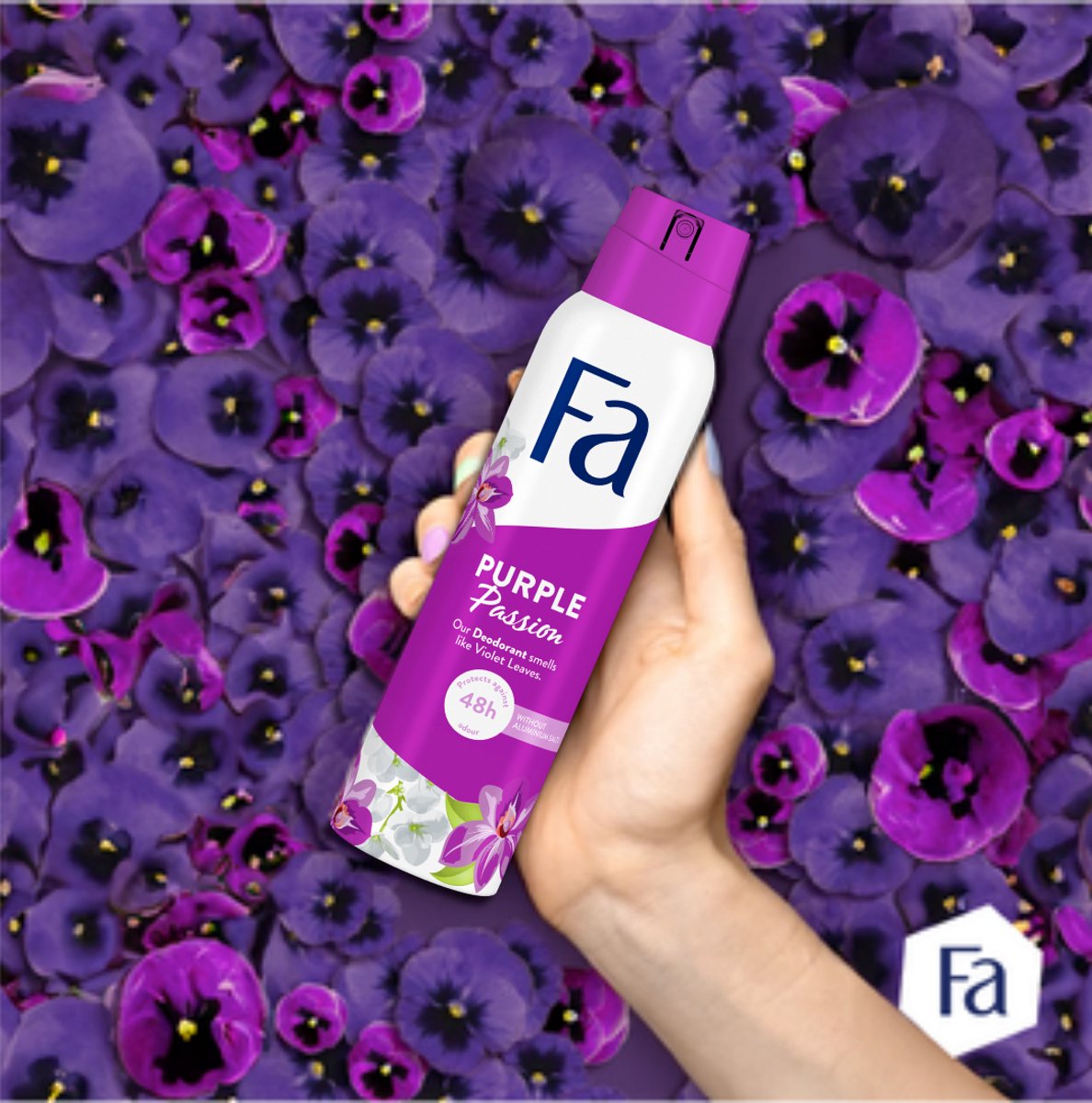 FA Deospray 150 ml.	Purple Passion