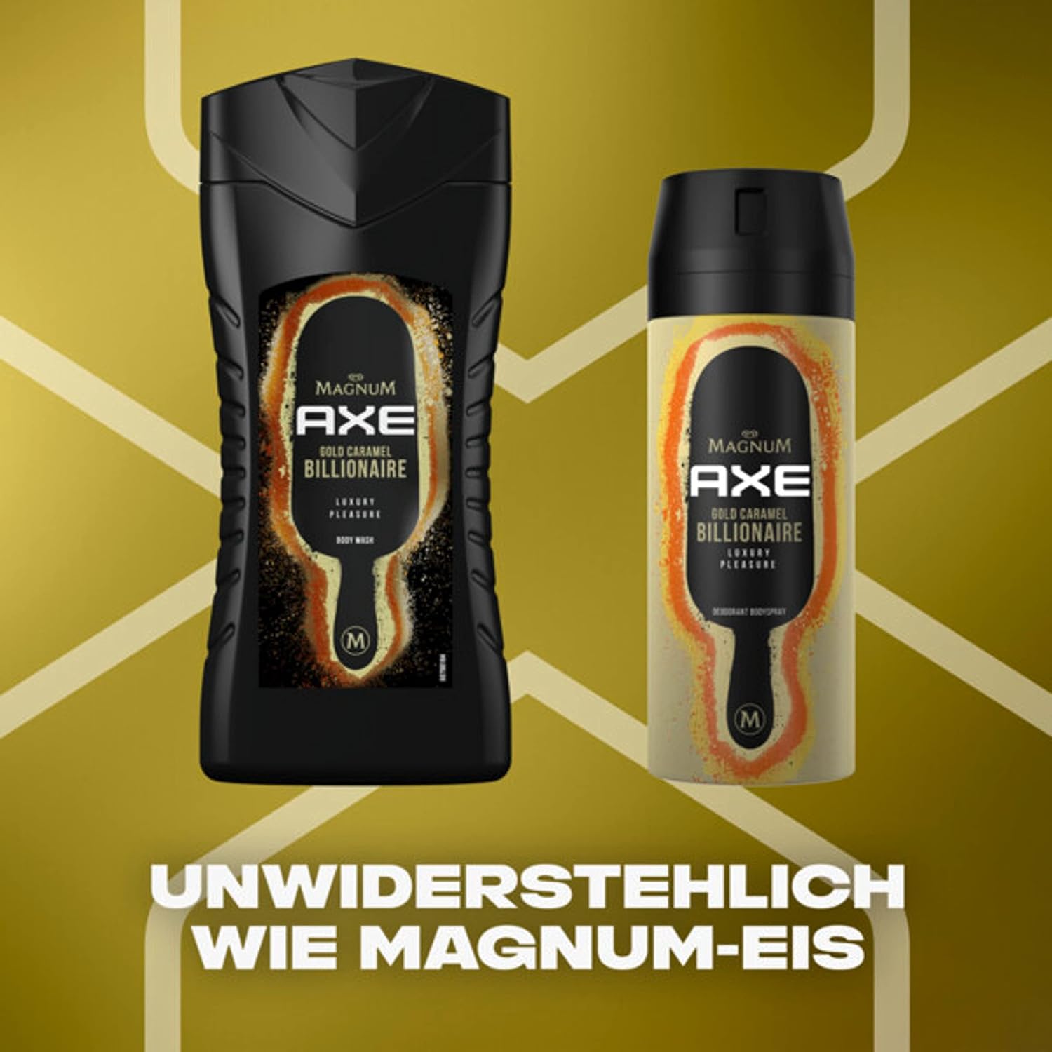 AXE Shower 250 ml.	Magnum Gold Caramel Billionaire