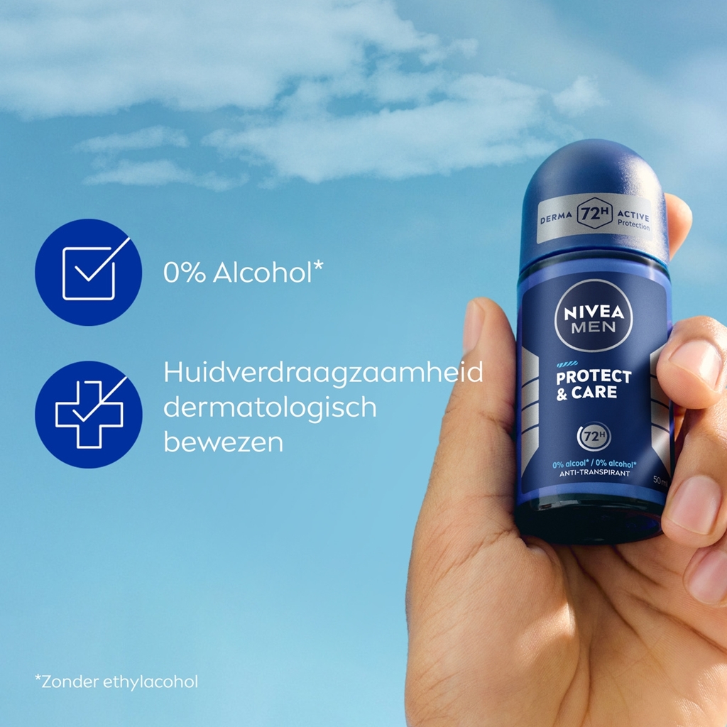 NIVEA Roll-On 50 ml For Men – Protect & Care