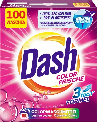 Dash Laundry Powder 100 Washes 6kg Color Fresh