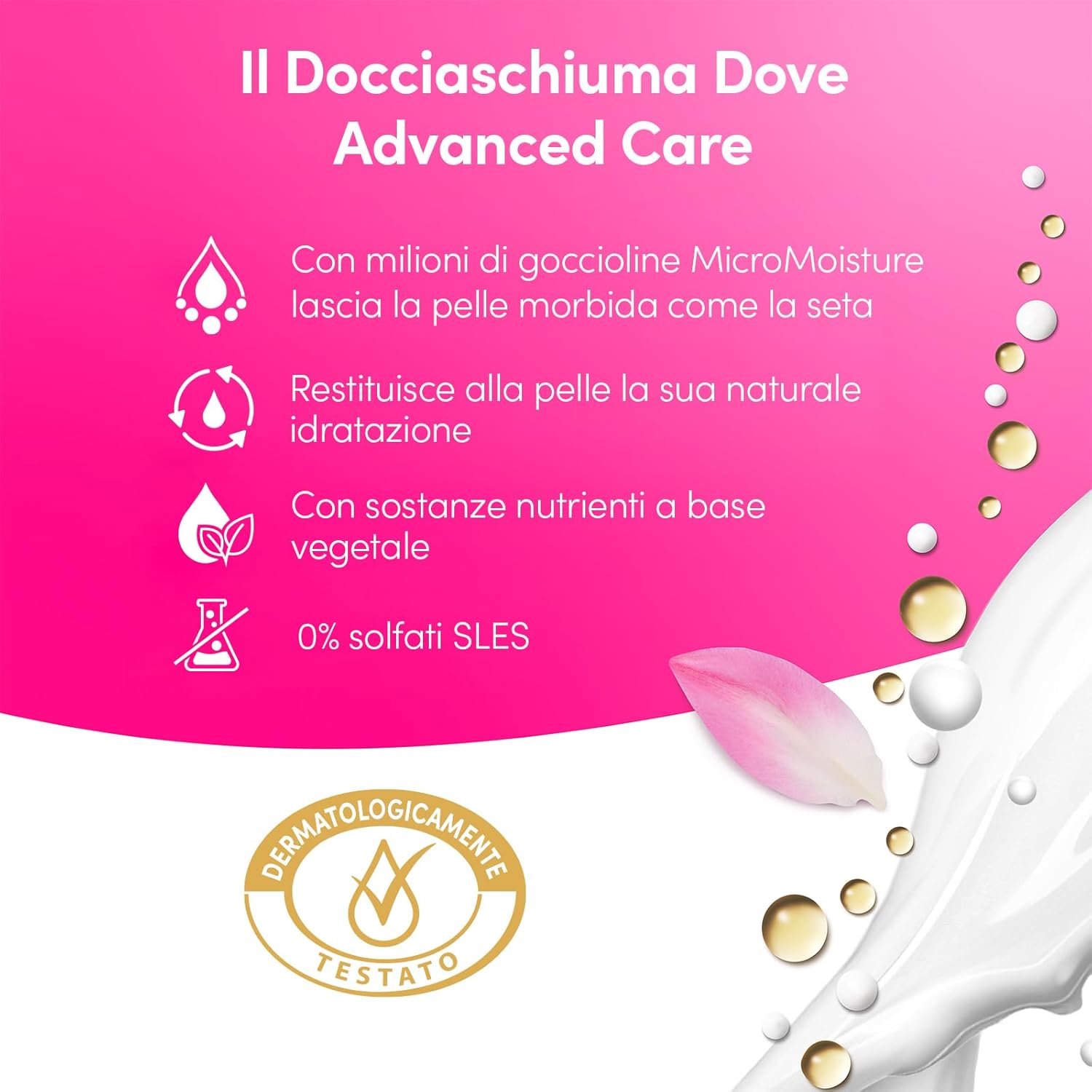 Dove Dove Advanced Care Illuminating Shower Gel With Rice Water And Lotus Flower 225 Ml