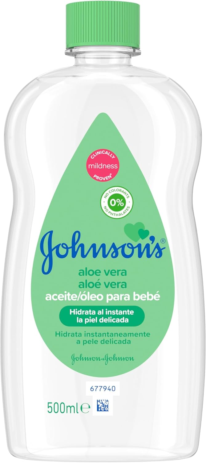 Johnson's Baby Olie 500 ml. Groen (Aloe Vera)