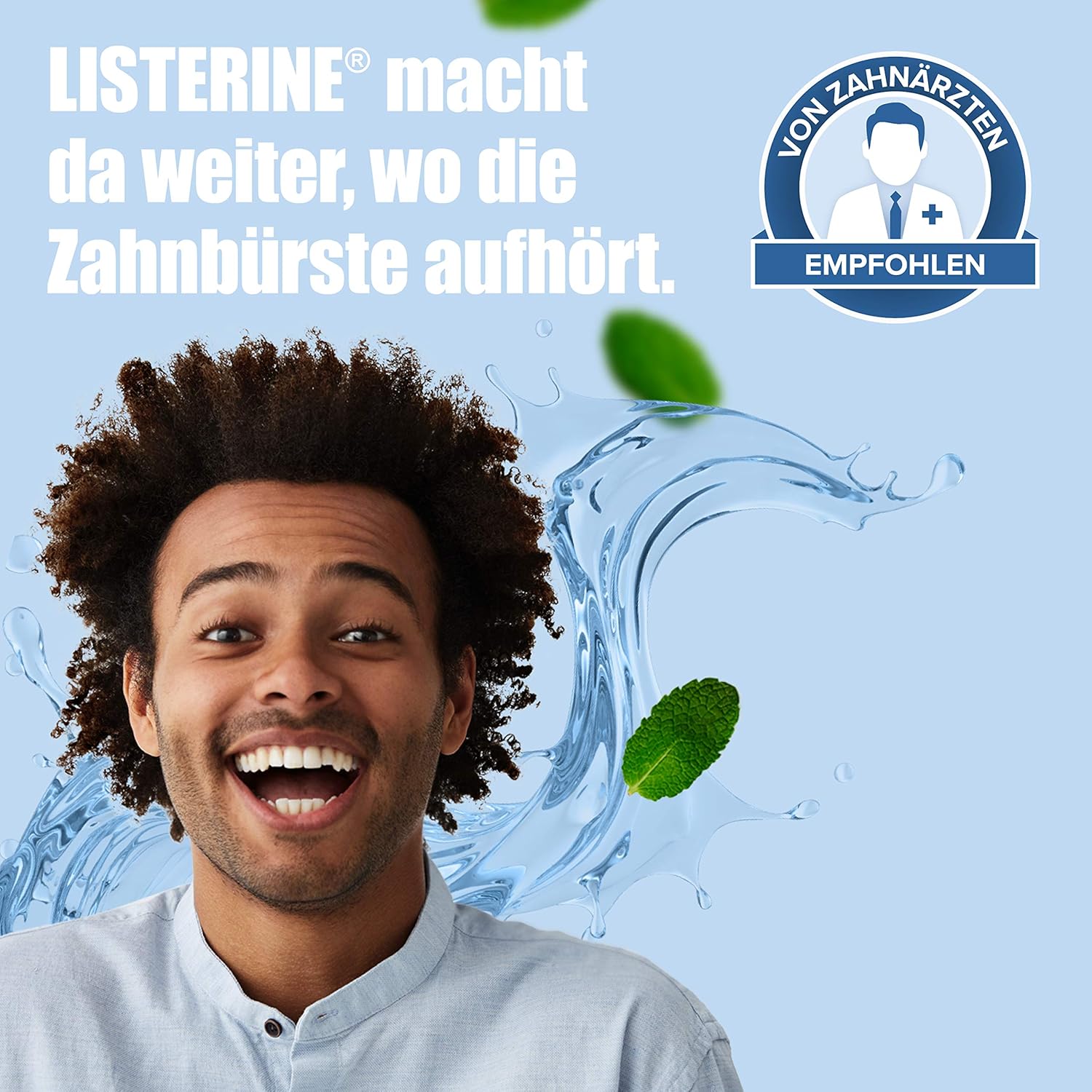 Listerine Mondwater 500 ml.	Advanced White Milde Smaak