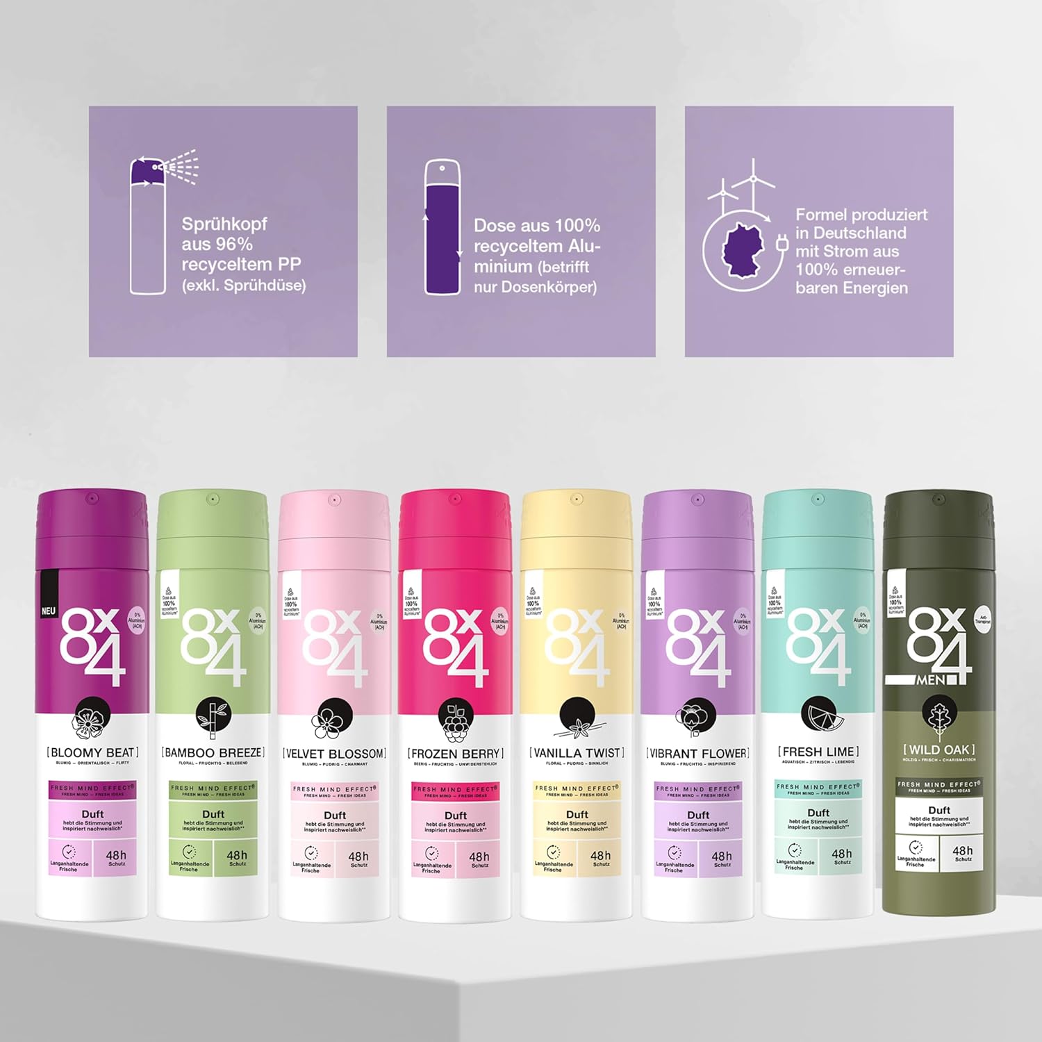 8x4 Deospray 150 ml. MEN	Wild Oak
