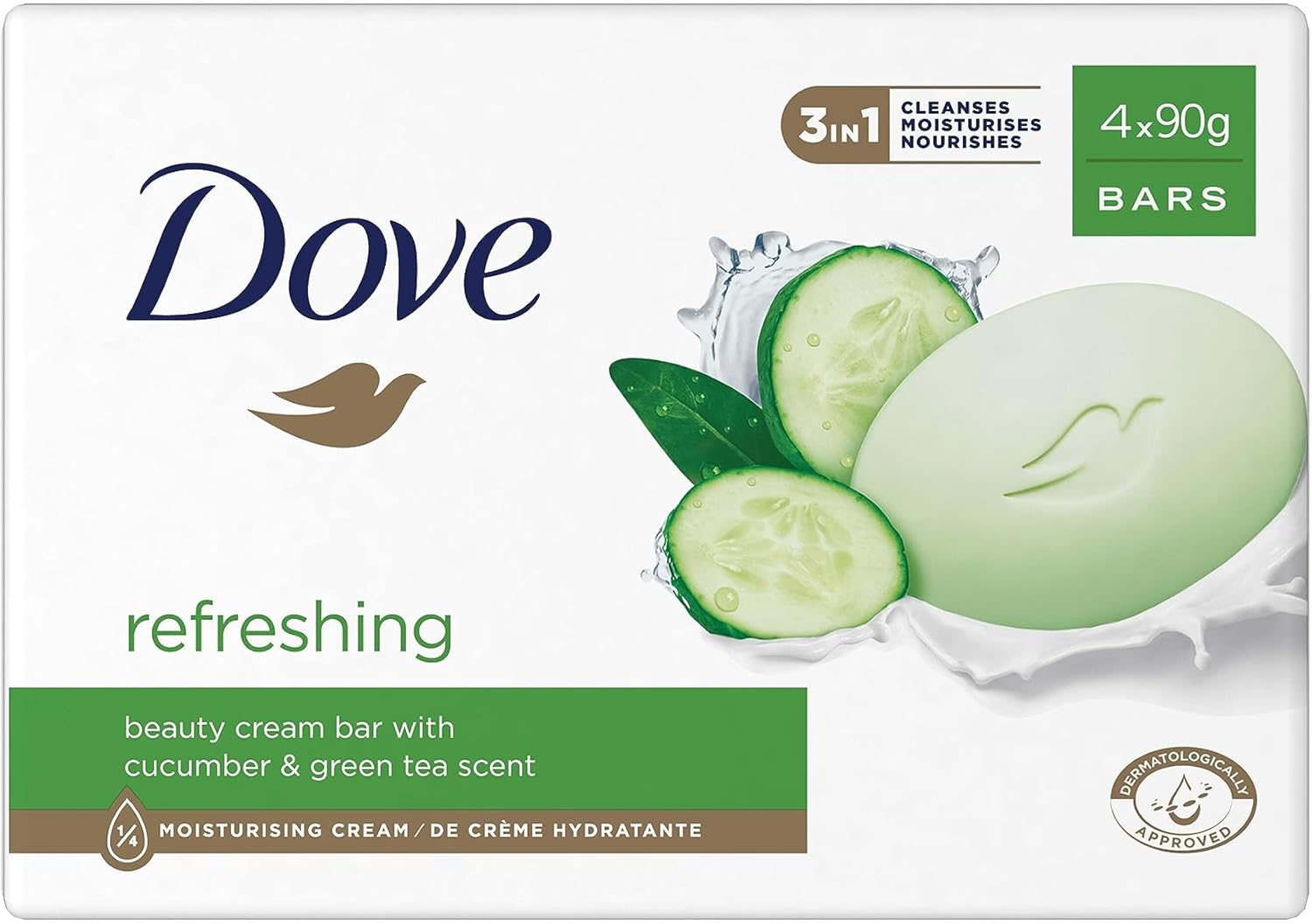 Dove Toiletzeep 90 gr.	Refreshing (4-pak)