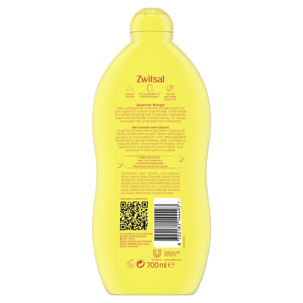 Zwitsal Zeepvrije Wasgel 700ml