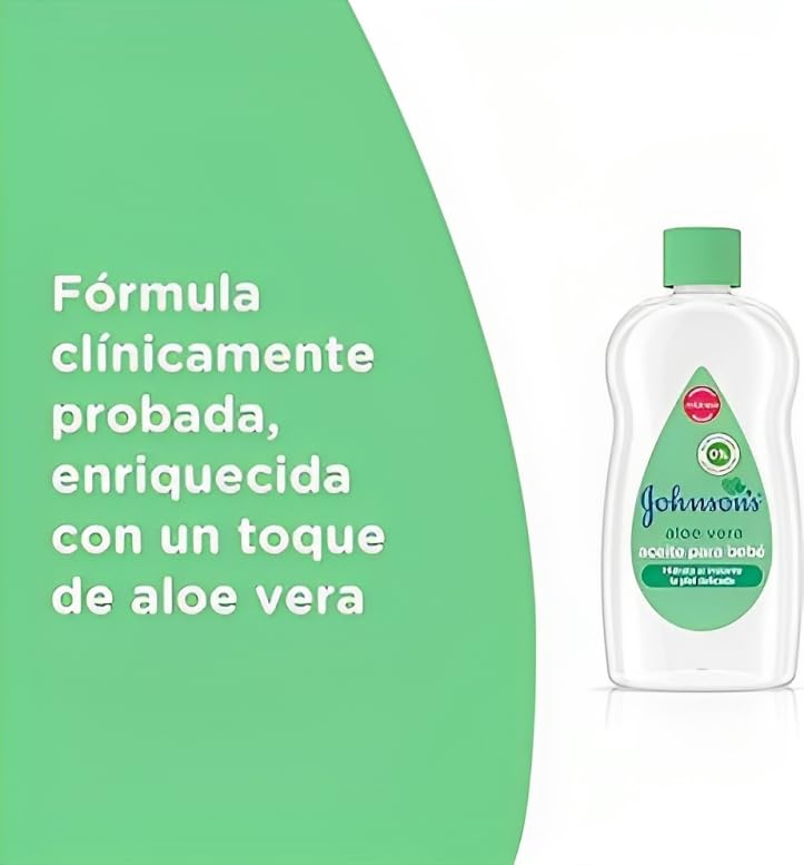 Johnson's Baby Olie 300 ml.	Groen (Aloe Vera)