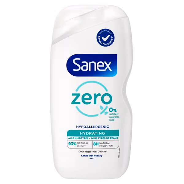 Sanex Shower 400ml.	Zero % Alle Huidtypen