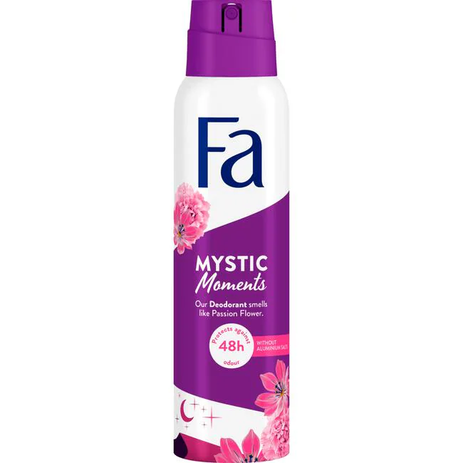 FA Deospray 150 ml.	Mystic Moments