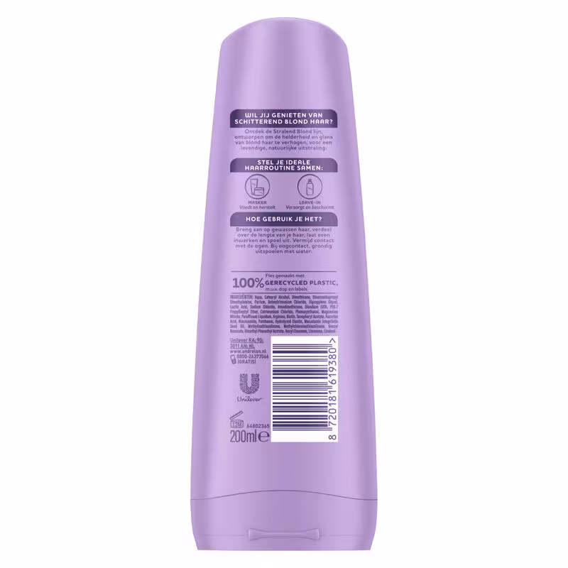 Andrelon Conditioner 200 ml.(Nieuw)	Stralend Blond