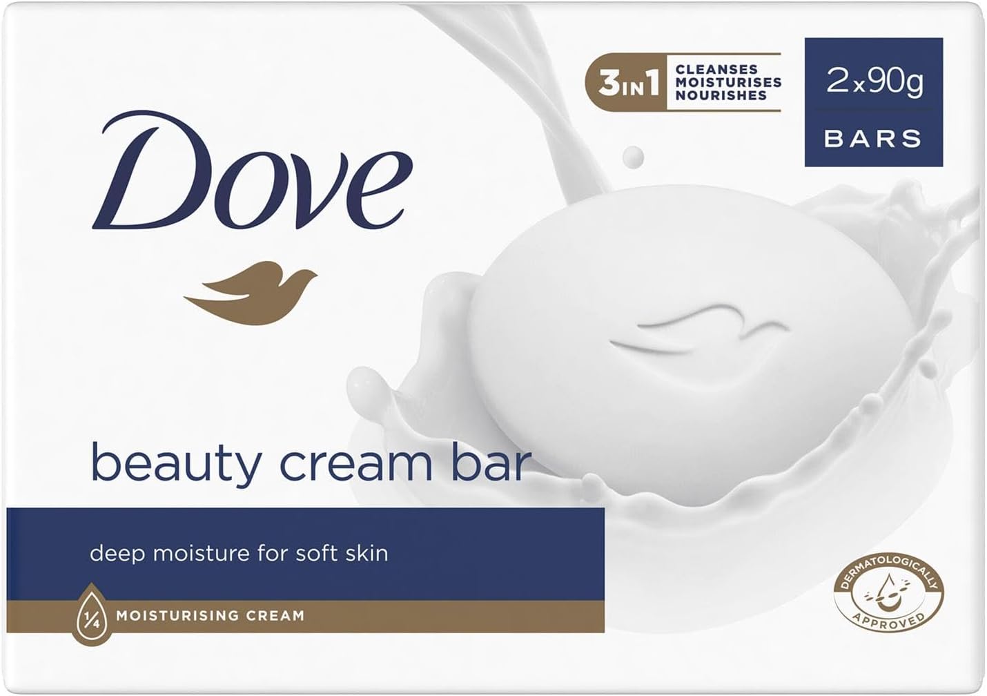 Dove Original Beauty Cream Bar 3-in-1 – 2 x 90g