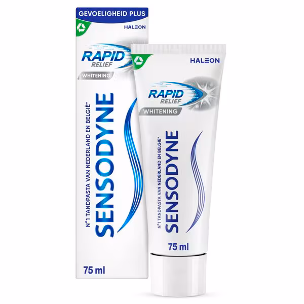 Sensodyne Tandpasta 75 ml.	Rapid Relief Whitening