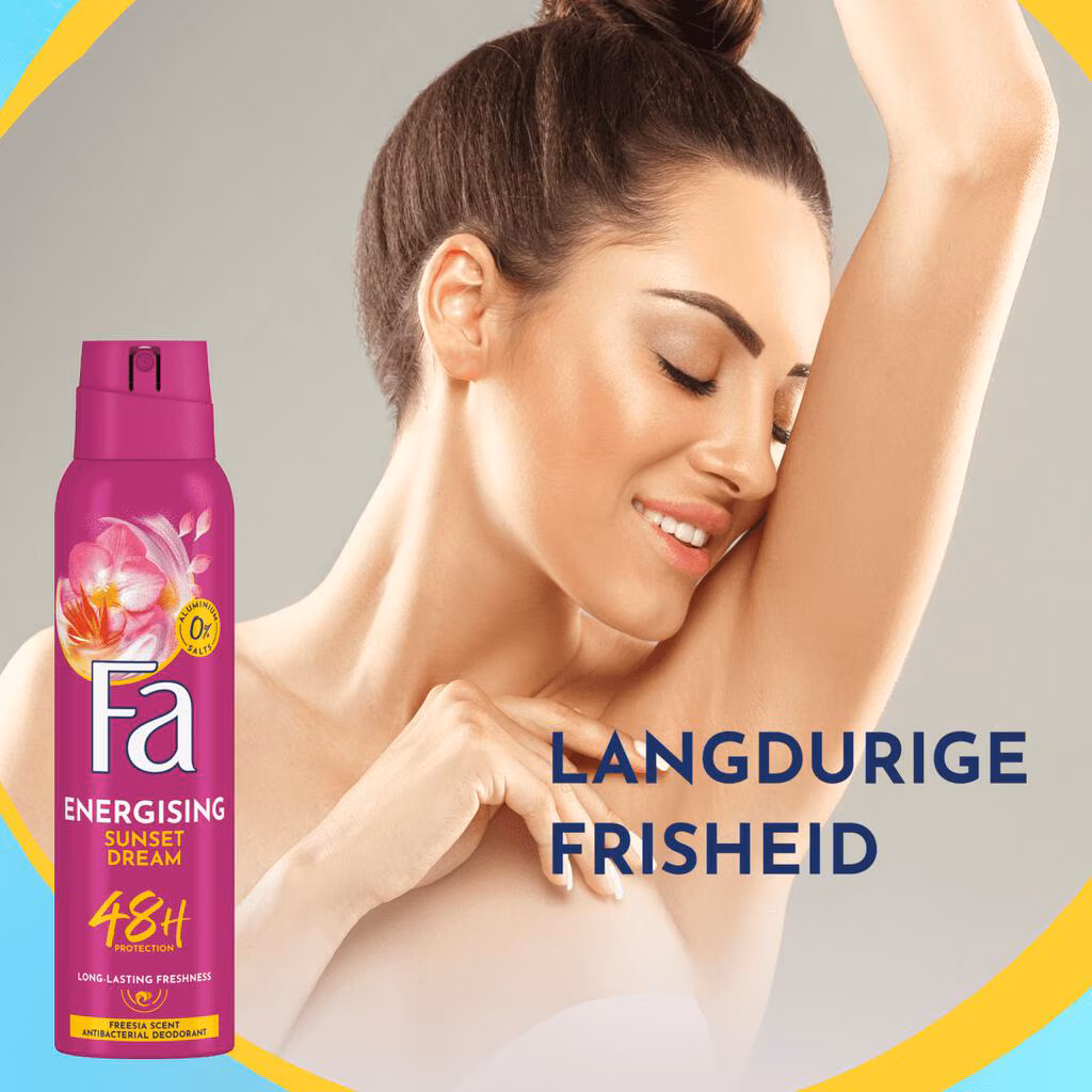 FA Deospray 150 ml.	Energising Sunset Dream