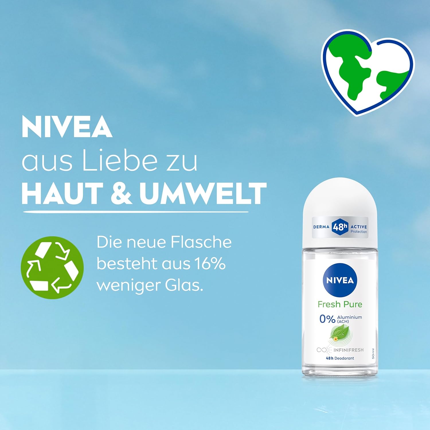 Nivea Roll-On 50 ml.	Fresh Pure 0%