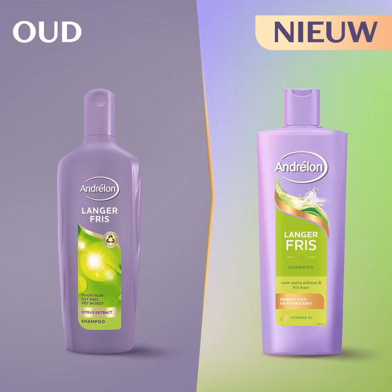 Andrelon Shampoo 400 ml.(Nieuw)	Langer Fris