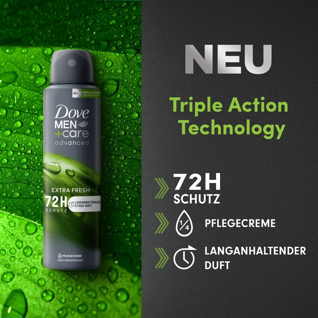 Dove Deospray 150 ml. Men+Care	Extra Fresh 72h