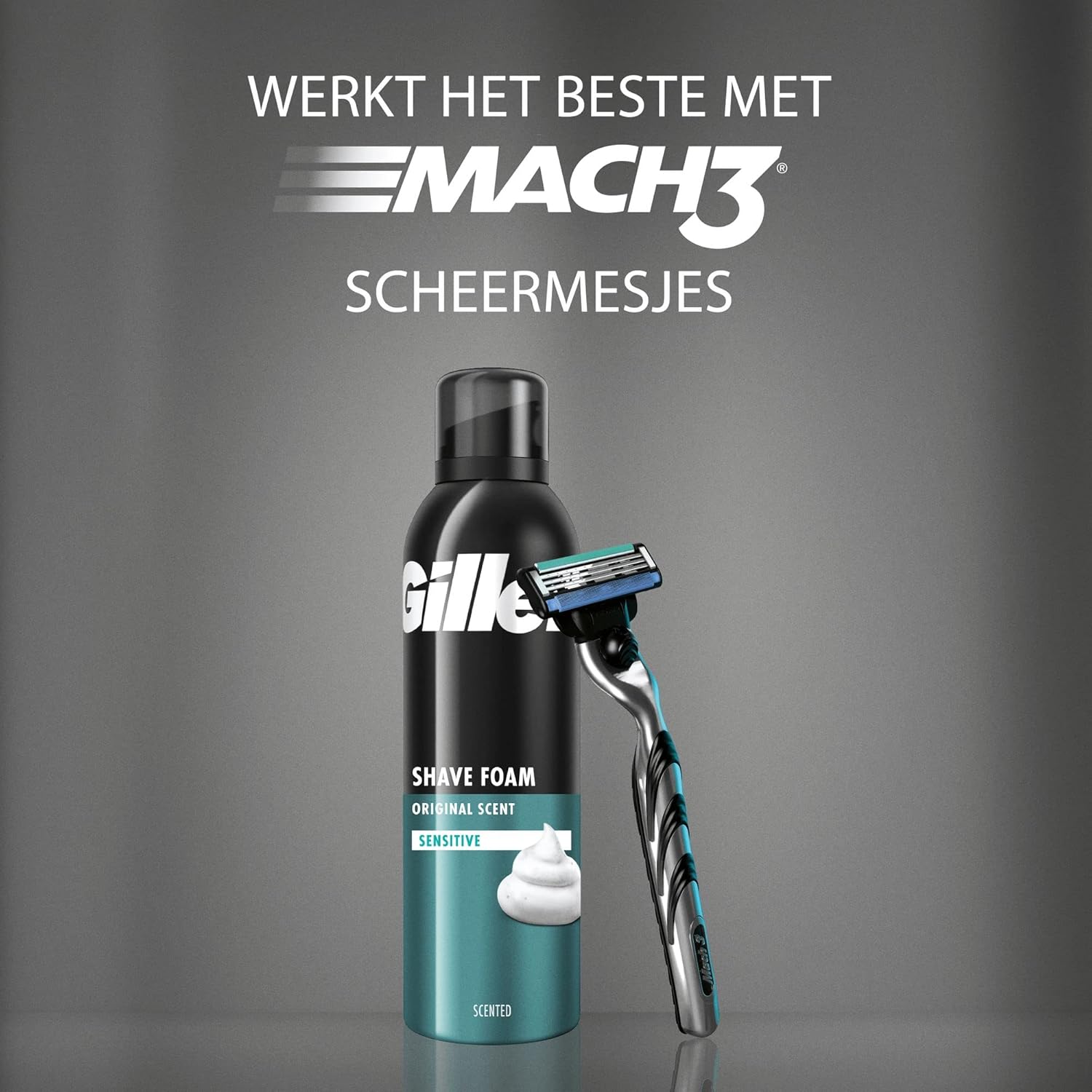 Gillette Schuim 200 ml.	Sensitive