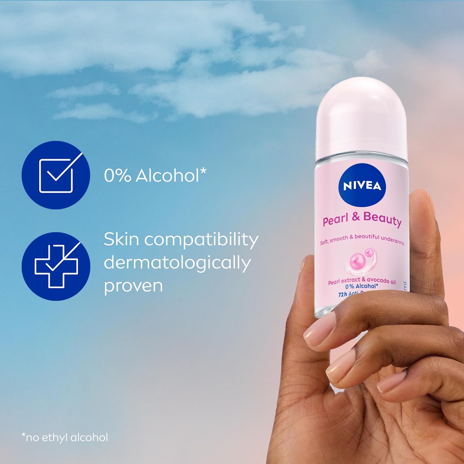 Nivea Roll-On 50 ml.	Pearl & Beauty