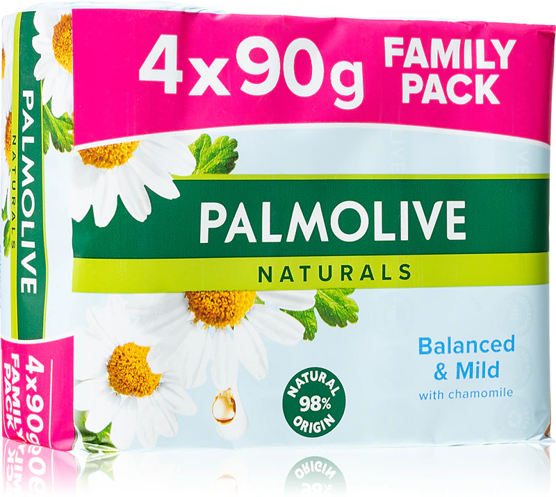 Palmolive Zeepblok 4-pak 90 gr	Balance & Softness (Chamomile)