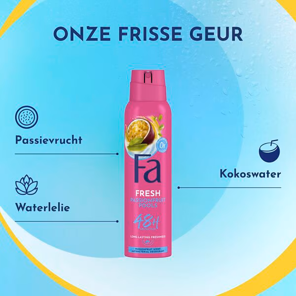 FA Deospray 150 ml.	Passionfruit