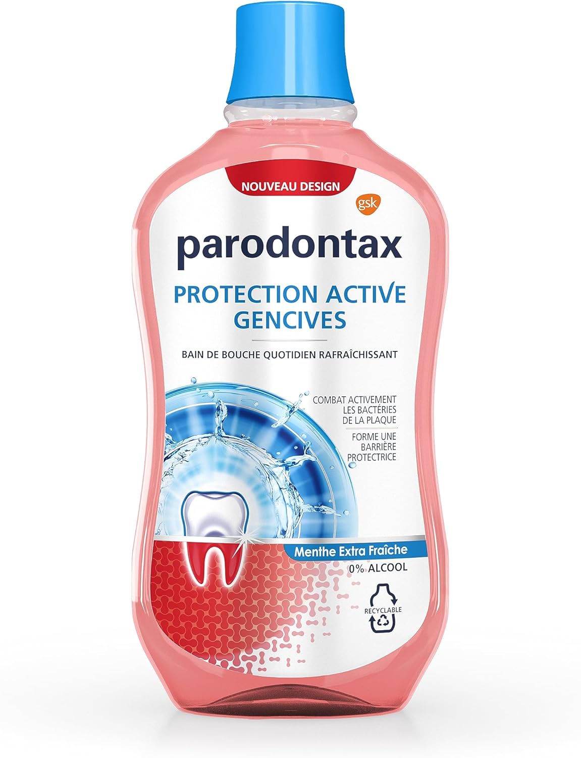 Parodontax Mondwater 500 ml.	Extra Fresh Mint