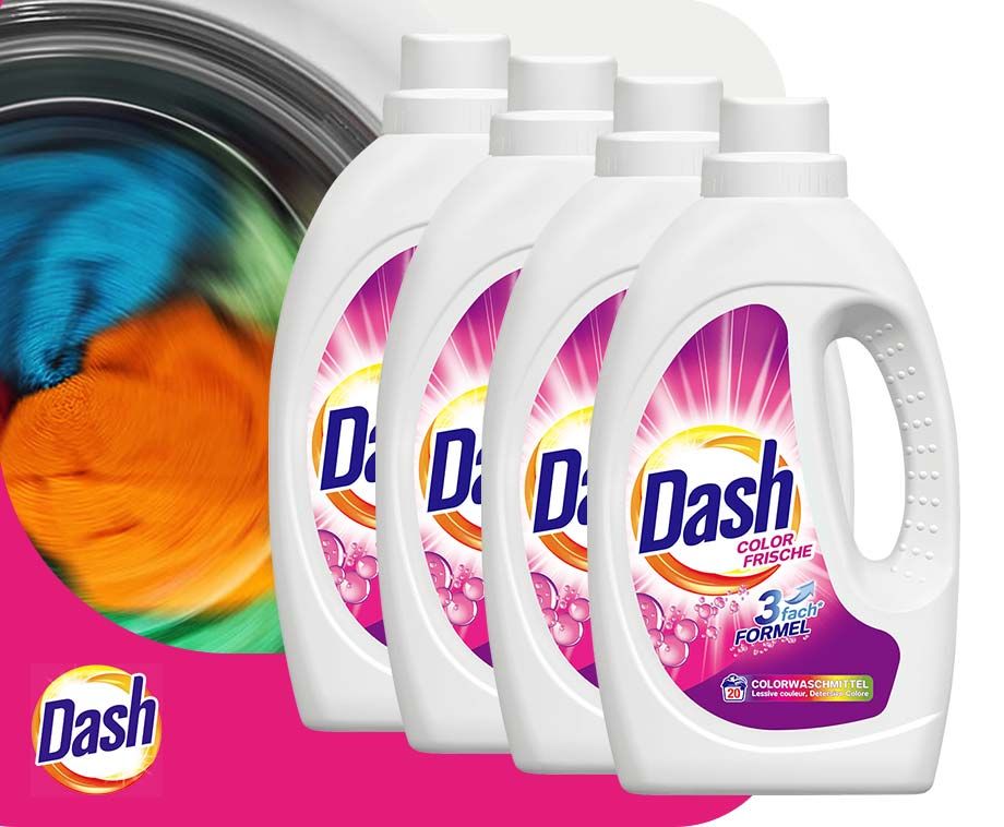 Dash Laundry Detergent 20 Washes 11 Liters Color Fresh