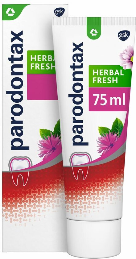 Parodontax Tandpasta 75ml.	Herbal Fresh