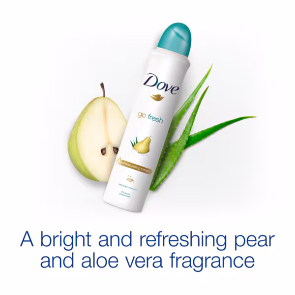 Dove Deospray 150 ml.	Pear & Aloe Vera