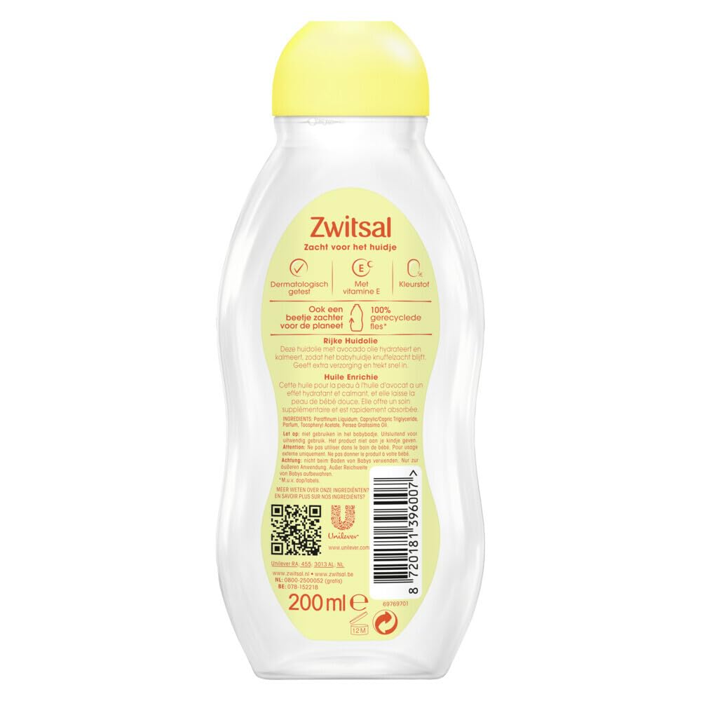 Zwitsal Baby – Rijke Huidolie 200 ml