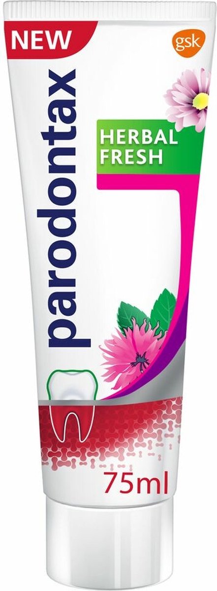 Parodontax Tandpasta 75ml.	Herbal Fresh
