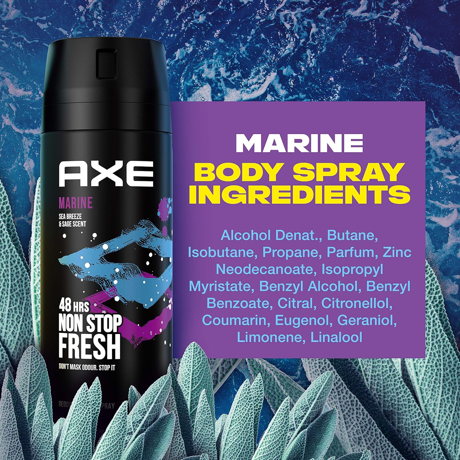 Axe Deospray 150 ml.	Marine