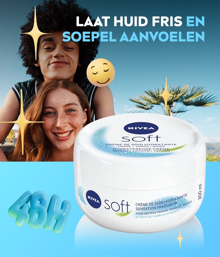 Nivea Creme Soft 200 ml.	"Pot"