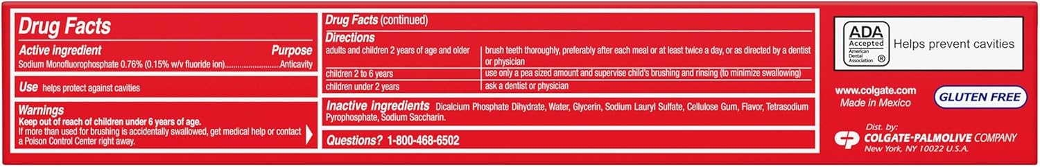 Colgate Tandpasta 100 ml.	Maximum Cavity Protection