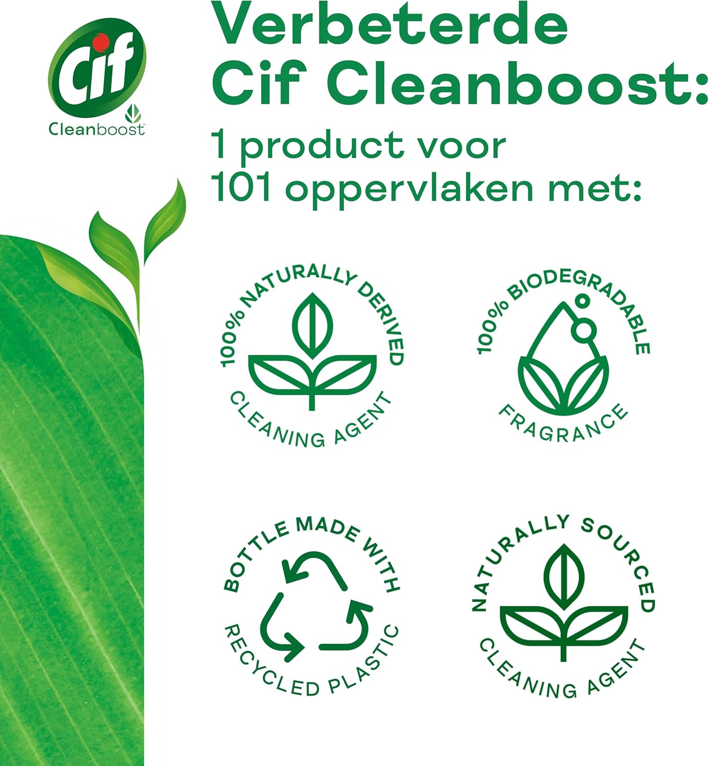 Cif Cream with Bleach for Hard Surfaces 500ml