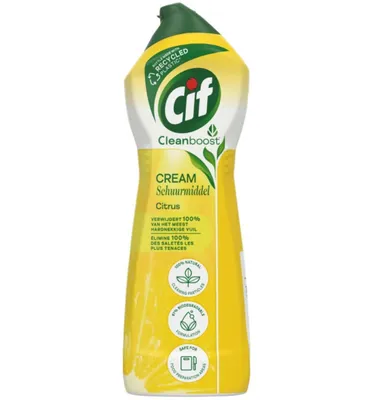 Cif Crème Citroen met Microkristallen – Reinigingscrème 750 ml