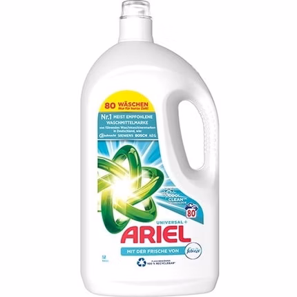Procter & Gamble Ariel Gel 80 Wash Febreze Professional 4 Liters