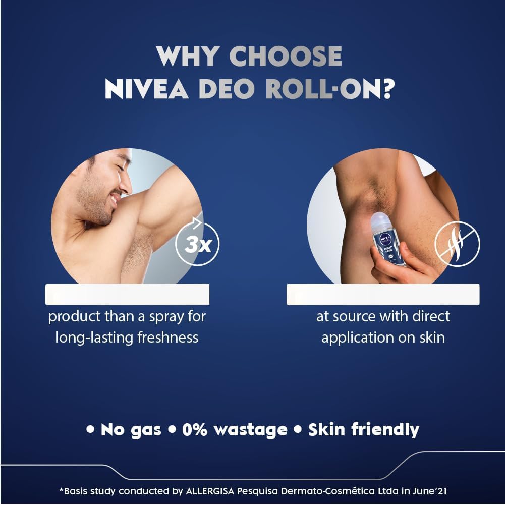 NIVEA Roll-On 50 ml For Men – Protect & Care