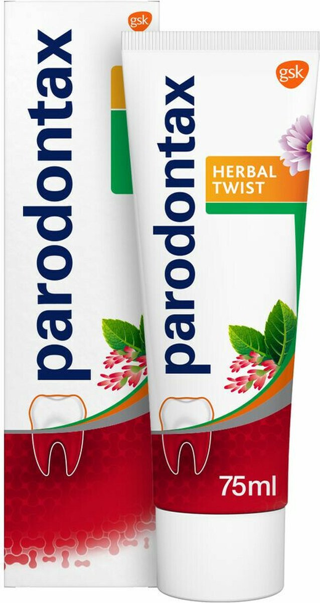 Parodontax Tandpasta 75ml.	Herbal Twist
