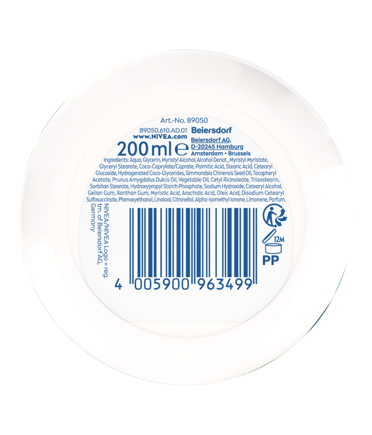 Nivea Creme Soft 200 ml.	"Pot"