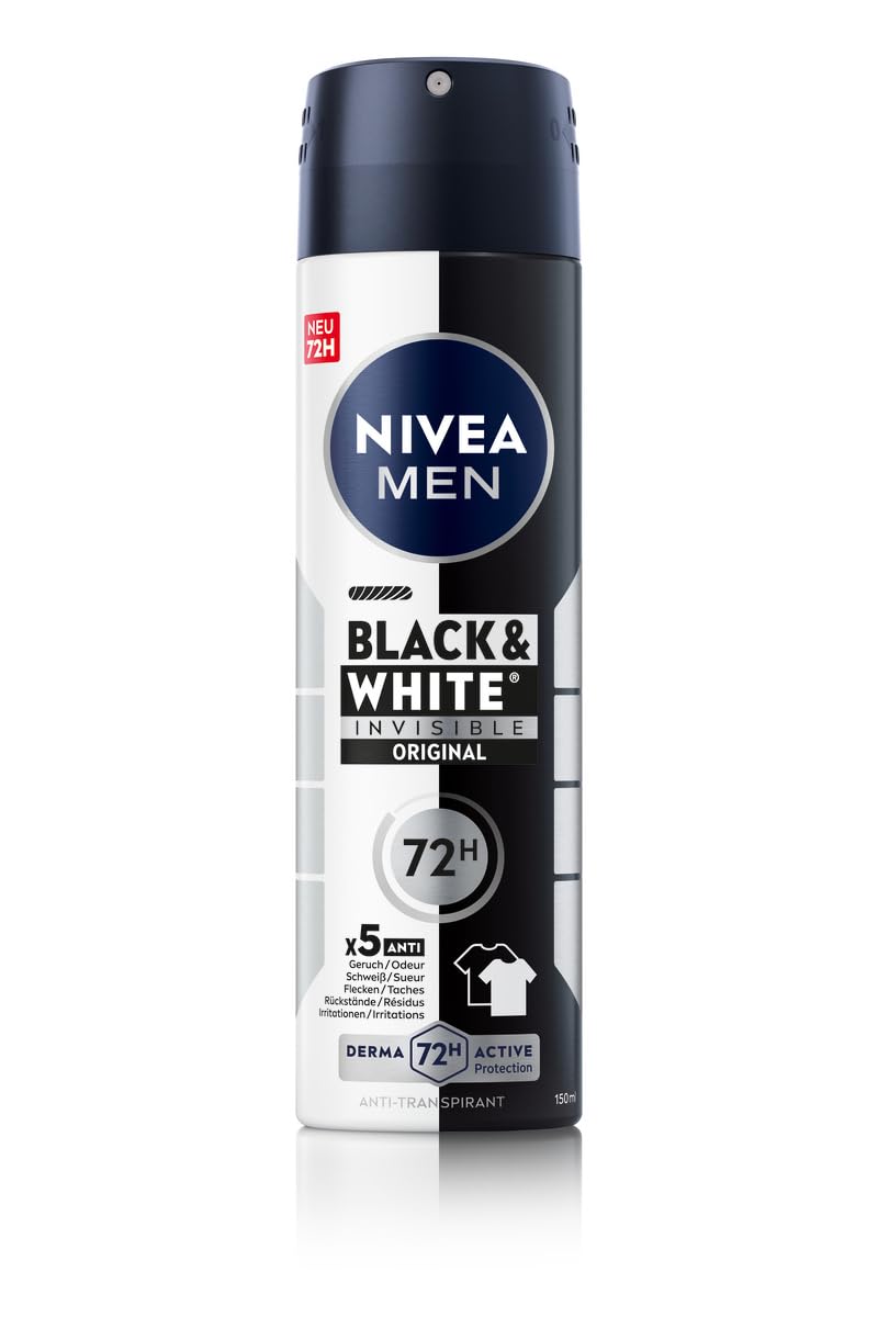 Nivea Deospray 150 ml. MEN	Invisible Black & White Original 72h