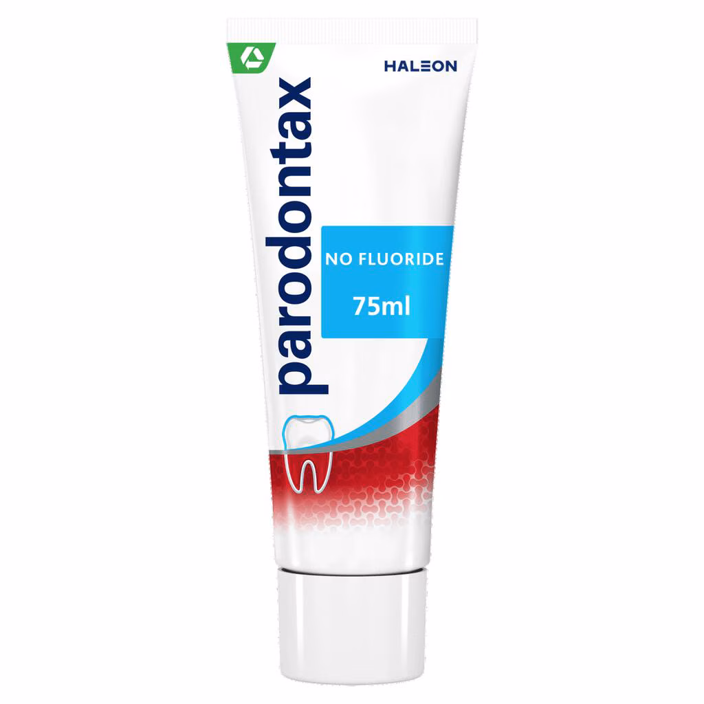 Parodontax Tandpasta 75ml.	Fluoridevrij