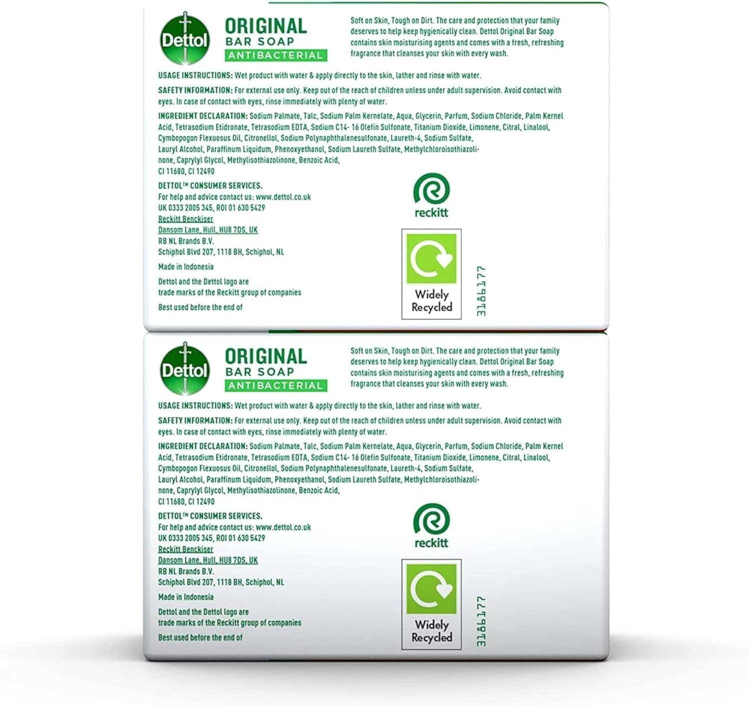 Dettol Zeep 2x100 gr. Regular