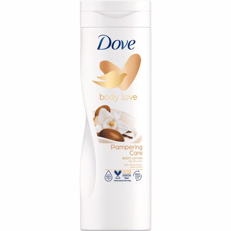 Dove Body Lotion 400 ml.	Pampering Care Shea Butter